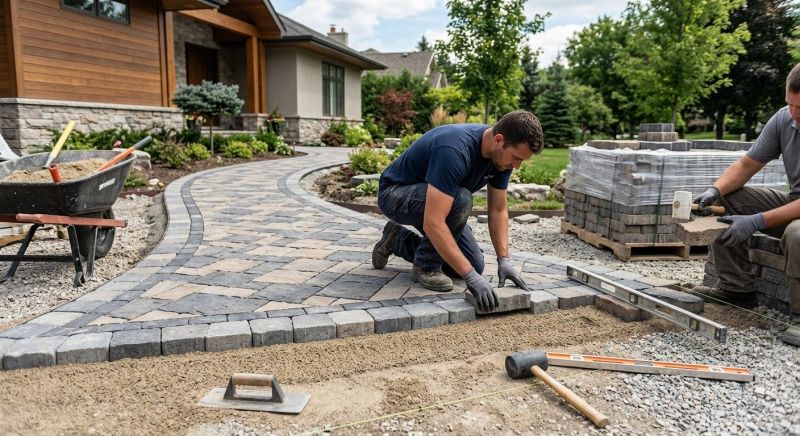 Paver Walkway Installation in Fairfield County, CT
